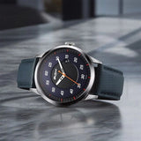 Titan Octane Men's Watch Analog Blue Dial with Black Leather Strap, 1806SL14