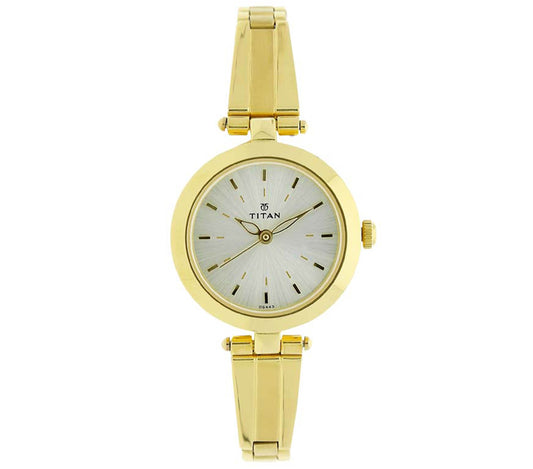 Titan, Women, Analog, Watch, White Dial, 2574YM01
