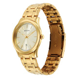 Titan Men's Watch Analog Beige Dial with Gold Stainless Steel Band, 1823YM02