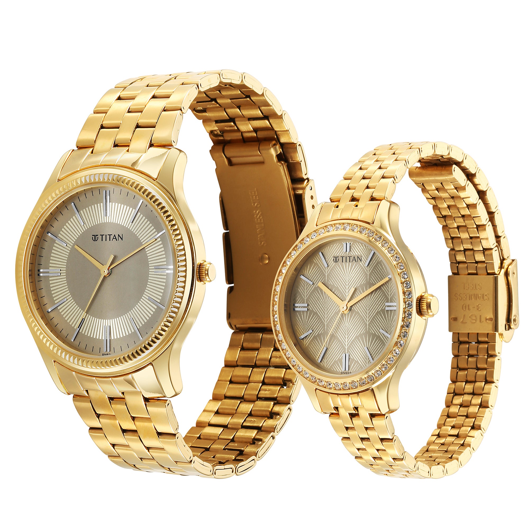 Titan, Unisex, Analog Watch, with Stainless Steel Band, TI-1824YM01P