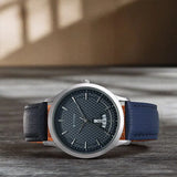 Titan Karishma Men's Watch Analog Blue Dial With Blue Leather Strap, 1825SL14