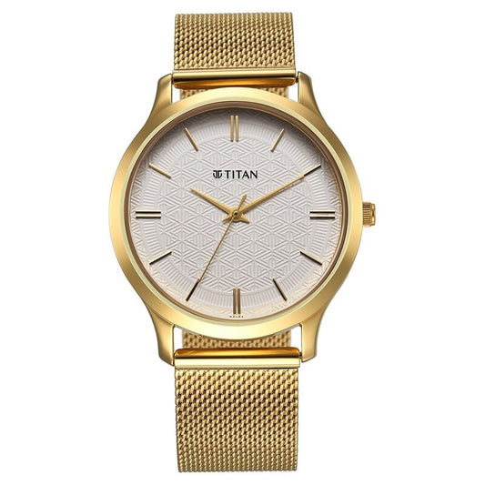 Titan, Men, Analog, Watch, White Dial, 1825YM11