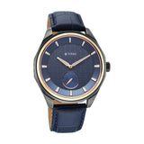 Titan Regalia Opulent Men's Analog Watch Quartz, Blue Dial with Leather Strap, 1829KL03