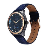 Titan Regalia Opulent Men's Analog Watch Quartz, Blue Dial with Leather Strap, 1829KL03
