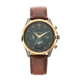 Titan, Men, Analog, Watch, Green Dial, Leather Strap, 1830KL02