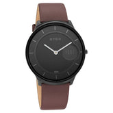 Titan Edge Baseline Analog Men's, Black Dial Leather Strap, 1843NL01