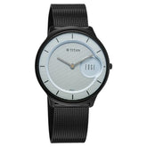Titan Edge Murals Quartz Analog Men's Watch With Grey Dial and Stainless Steel, 1843NM04