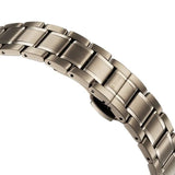 Titan Edge Slim Analog Men's Watch with Brown dial and Brown stainless steel strap,1843QM02