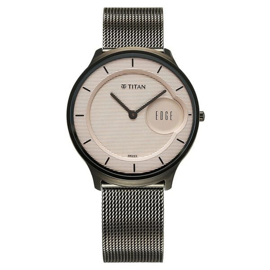 Titan, Men's, Analog Watch, with Stainless Steel Band, TI-1843QM07