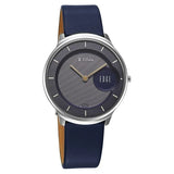 Titan Edge Men's Analog Watch Blue Dial With Blue Leather Strap , 1843SL03
