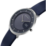 Titan Edge Men's Analog Watch Blue Dial With Blue Leather Strap , 1843SL03