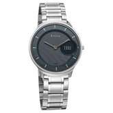 Titan Edge Murals Quartz Analog Men's Watch with Blue Dial and Stainless Steel Strap, 1843SM03