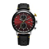 Titan Racecraft Men's Watch Analog Red Dial with Black Leather Strap, 1857KL03