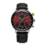 Titan Racecraft Men's Watch Analog Red Dial with Black Leather Strap, 1857KL03