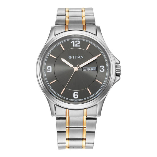 Titan, Men, Analog, Watch, Blue Dial, Stainless steel Strap, 1870KM02