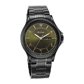 Titan Marhaba Collection Men's Arabic Green Dial Black Stainless Steel Strap Watch, 1870N - view 2