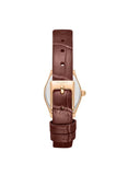 Lee Cooper Women's Analog Watch with Grey Dial and Brown Leather Band, LC08392.462