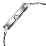 Titan Workwear Men's Watch Analog Silver Dial with Silver Mesh Band, 1884SM01