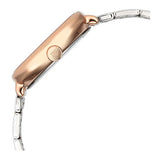 Titan Shaped Case Men's Watch Analog Silver Dial with Two-Toned Stainless Steel Band, 1885KM01