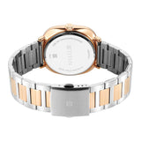 Titan Shaped Case Men's Watch Analog Silver Dial with Two-Toned Stainless Steel Band, 1885KM01