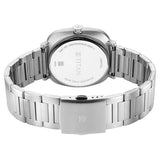 Titan Shaped Case Men's Watch Analog Green Dial with Silver Stainless Steel Band, 1885SM01