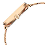 Titan Neo Curve Men's Quartz Analog Watch Brown Dial with Gold Stainless Steel Strap, 1885WM01