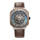 Titan Techno Beats Men's Automatic Watch Analog Anthracite Dial With Brown Leather Strap, 1893KL01