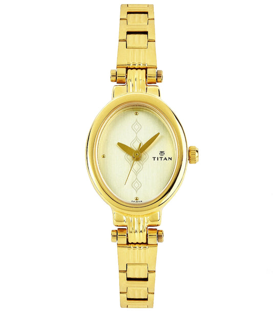 Titan, Women, Analog, Watch, Champagne Dial, 2535YM01