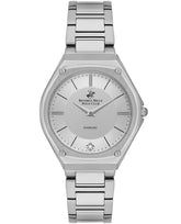 Beverly Hills Polo Club Women's Watch, Analog, Silver Dial, Silver Stainless Steel Strap, BP3560X.330