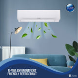 Lloyd 1.5 Ton Split Air Conditioner (AC), 6 Star Rating 18,000 BTU, GOS18B11WACK