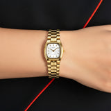 Casio Women's Watch Analog, Silver Dial Gold Stainless Steel Strap, LTP-1169N-7ARDF