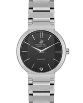 Beverly Hills Polo Club Women's Watch, Analog, Black Dial, Silver Stainless Steel Strap, BP3568X.350