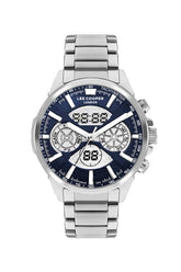 Lee Cooper, Men's, Analog Watch, Blue Dial, with Stainless Steel Band, LE-LC07878.390