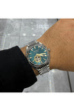 Quantum Men's Automatic Watch Dark Green Dial Metal Band, QMG1244.290