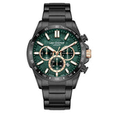 Lee Cooper Men's Multifunction Watch Dark Green Dial With Gun Metal Band,LC08240.070 Lee Cooper watch LC08240.070