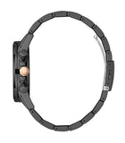 Lee Cooper Men's Multifunction Watch Dark Green Dial With Gun Metal Band,LC08240.070