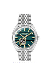 Quantum Men's Automatic Watch Dark Green Dial Metal Band, QMG1244.290