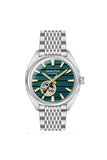 Quantum Men's Automatic Watch Dark Green Dial Metal Band, QMG1244.290