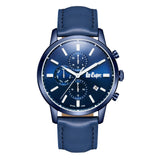 Lee Cooper, Men's, Analog Watch, Blue Dial, with Leather Band, LE-LC08085.999