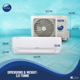 Lloyd 1.5 Ton Split Air Conditioner (AC), 6 Star Rating 18,000 BTU, GOS18B11WACK