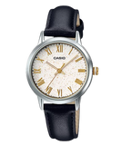 Casio, Unisex Watch Analog, White Dial Black Leather Band, LTP-TW100L-7A1V product image