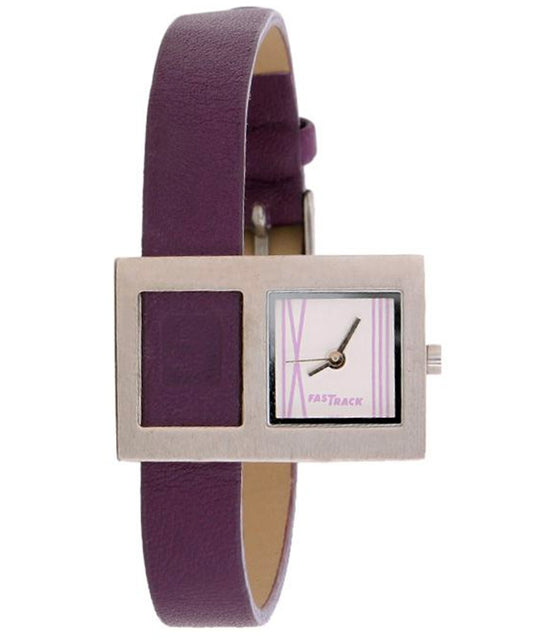 Fastrack, Men's, Analog Watch, White Dial, with Leather Band, FA-2248SL01