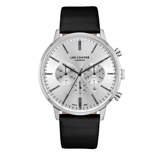 Lee Cooper, Men's, Analog Watch, Black Dial, with Leather Band, LE-LC08043.331