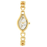 Titan Women's Watch Raga Collection Analog, Silver Dial Gold Stainless Strap, 2457YM01