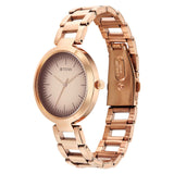Titan Women's Watch Sparkle Collection, Pink Dial Rose Gold Stainless Steel Strap, 2480WM0 - view 3