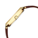 Titan Tet Men's Watch Analog Champange Dial With Maroon Leather Strap Watch, 2480YL01