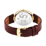 Titan Tet Men's Watch Analog Champange Dial With Maroon Leather Strap Watch, 2480YL01