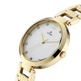 Titan Sparkle Black Dial Analog Stainless Steel Strap Watch for Women