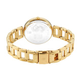 Titan Tet Men's Watch Analog Red Dial Gold Stainless Steel Band, 2480YM04