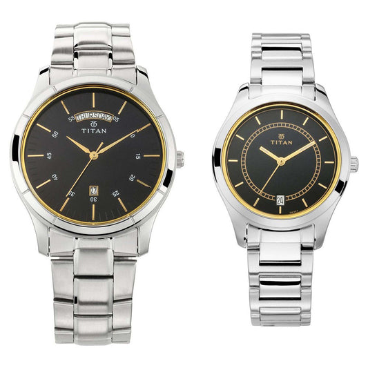 Titan, Unisex, Analog, Watch, Black Dial, 1767SM01P